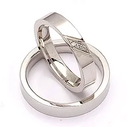 Trauringe in Silber 0,024 ct