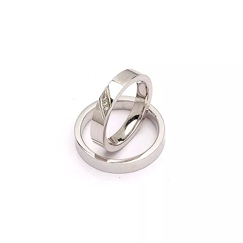 Trauringe in Silber 0,024 ct