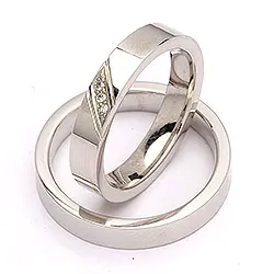 Trauringe in Silber 0,024 ct