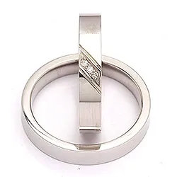 Trauringe in Silber 0,024 ct