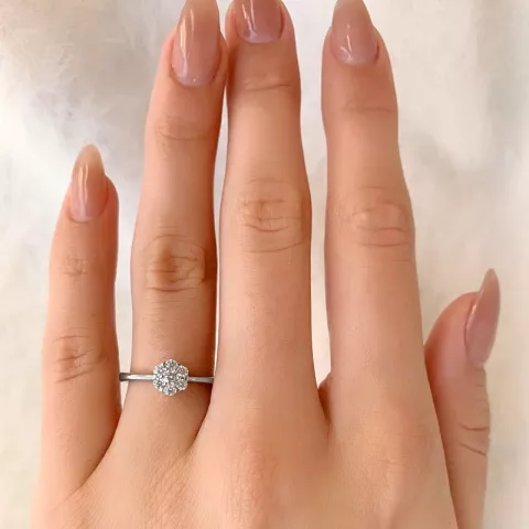 Ring aus rhodiniertem Silber