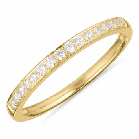 Eng weißem Zirkon Ring aus 9 Karat Gold