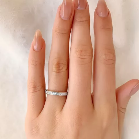 Kollektionsmuster Ring aus rhodiniertem Silber