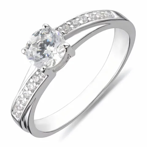 Kollektionsmuster Zirkon Ring aus Silber
