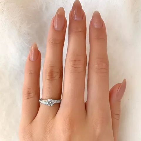Silber Ring aus rhodiniertem Silber