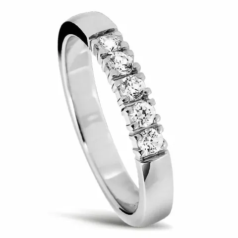 Elegant Brillant Trauring aus 14 Karat Gold 0,05 ct