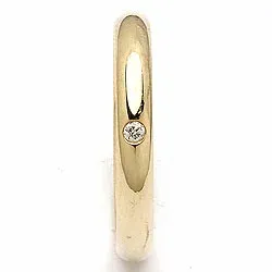 Trauring aus 14 Karat Gold 0,025 ct