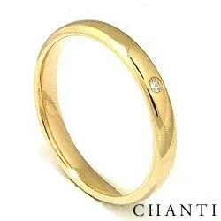 Trauring aus 14 Karat Gold 0,025 ct