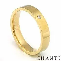 Elegant Trauring aus 14 Karat Gold 0,025 ct