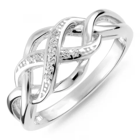 infinity Zirkon Ring aus Silber