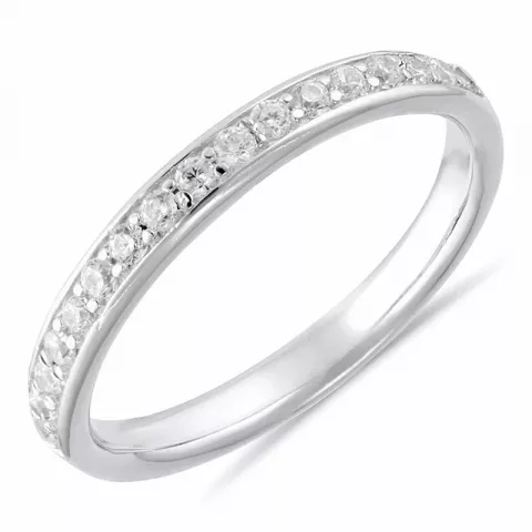 Weißem Zirkon Silber Ring aus Silber