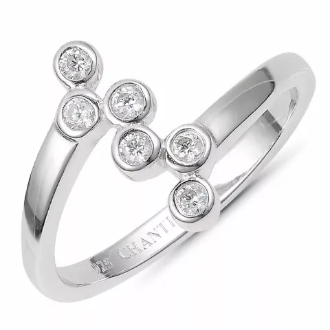 Elegant abstraktem ring aus silber