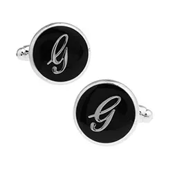 Buchstaben- Manschettenknöpfe in Edelstahl