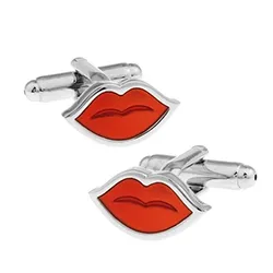 Lippe Manschettenknöpfe in Edelstahl