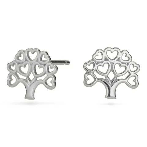 Lebensbaum Ohrstecker in Silber