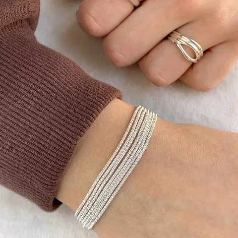 Armband aus Silber  x 1,05 mm x 7