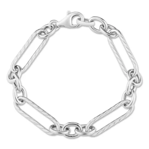 Figaroarmband aus Silber x 7,1 mm
