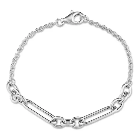 Figaroarmband aus Silber 17, 18cm x 5,6 mm