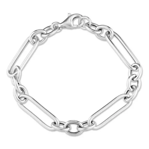 Figaroarmband aus Silber 17, 18cm x 7,2 mm