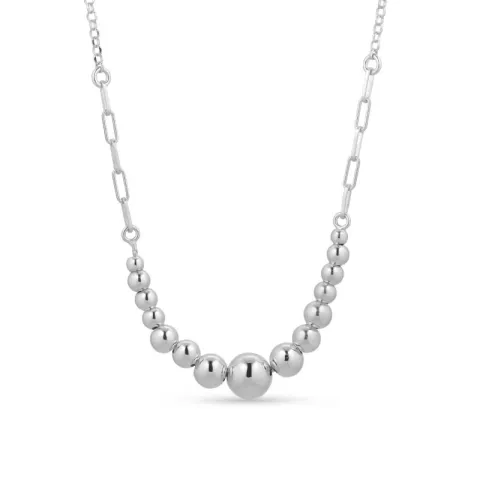 Kugelhalskette aus Silber 42 cm x 8,0 mm