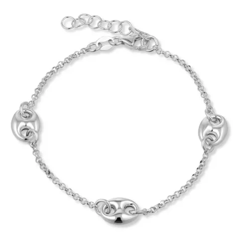 Armband aus Silber 17 plus 3 cm x 8,0 mm