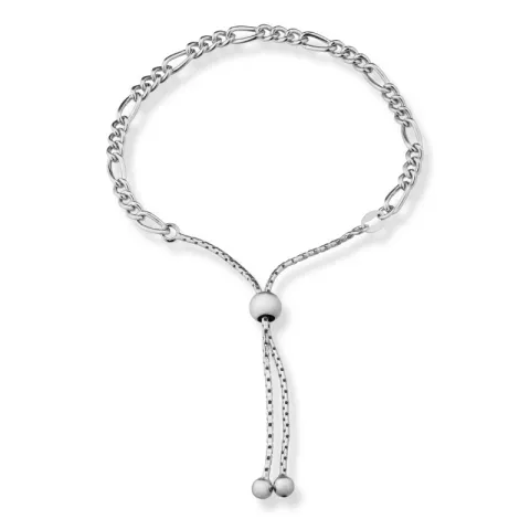 Figaroarmband aus Silber x 4,9 mm