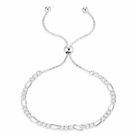 Figaroarmband aus Silber x 3,6 mm