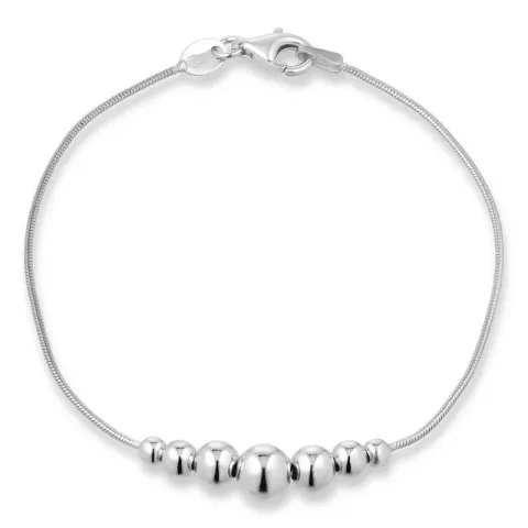 Kugelkettenarmband aus Silber 17, 18cm x 6,0 mm