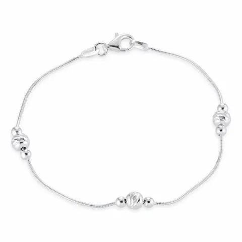 Kugelkettenarmband aus Silber 18 cm x 5,0 mm