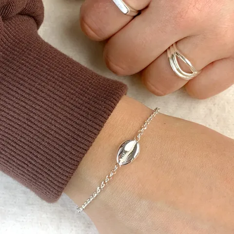 Muschel Armband aus Silber und Anhänger aus Silber