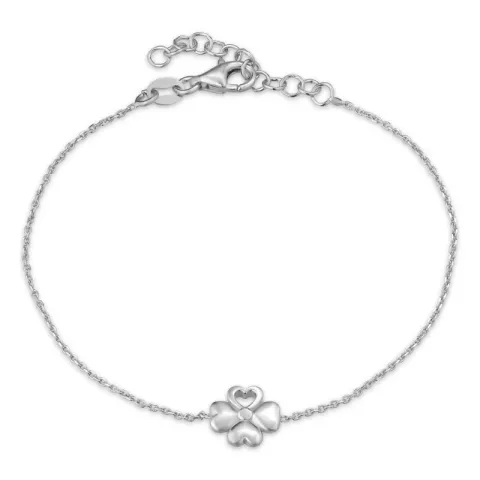 Kleeblatt Armband aus Silber und Anhänger aus Silber