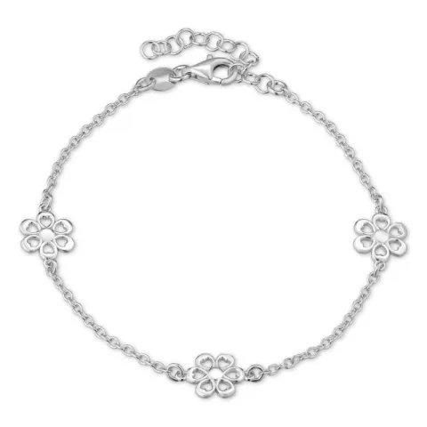 Blumen Armband aus Silber und Anhänger aus Silber