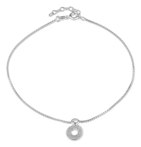 Fußkette aus Silber und Anhänger aus Silber