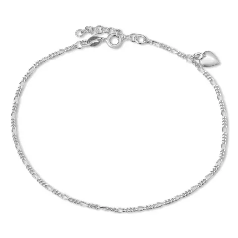 Herz Fußkette aus Silber und Anhänger aus Silber