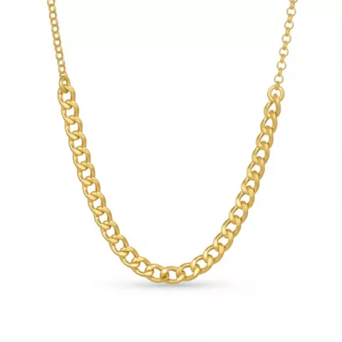 Halskette aus vergoldetem Sterlingsilber 42 cm x 3,8 mm