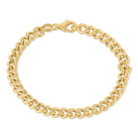 Panzerarmband aus vergoldetem Sterlingsilber  x 5,3 mm