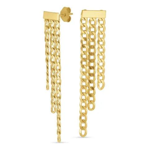 Kollektionsmuster Ohrstecker in vergoldetem Sterlingsilber