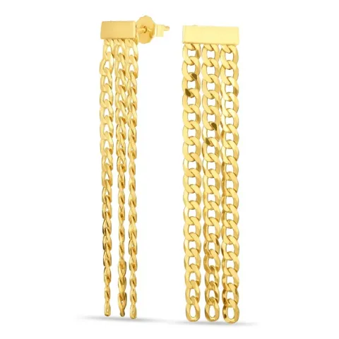 1/2 Paar Ohrringe in vergoldetem Sterlingsilber