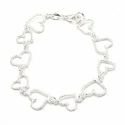 Herzarmband aus Silber x 11,4 mm