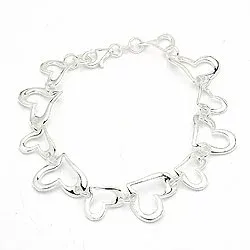 Herzarmband aus Silber x 13,7 mm