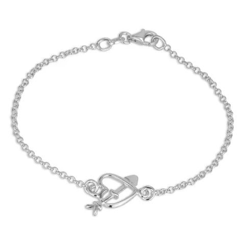 Herz Armband aus Silber und Anhänger aus Silber