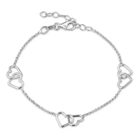 Herz Armband aus Silber und Anhänger aus Silber