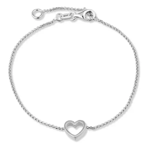 Herz Armband aus Silber und Anhänger aus Silber