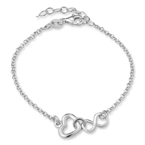 Herz Armband aus Silber und Anhänger aus Silber