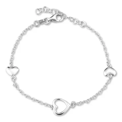 Herz Armband aus Silber und Anhänger aus Silber