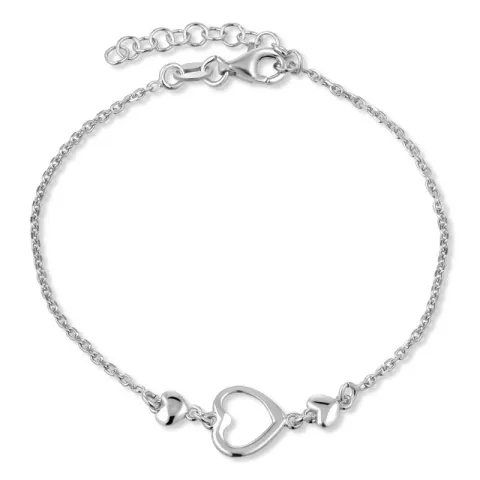 Herz Armband aus Silber und Anhänger aus Silber