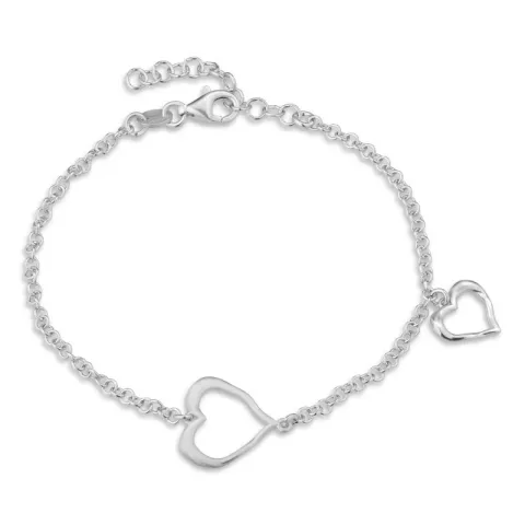 Herz Armband aus Silber und Anhänger aus Silber