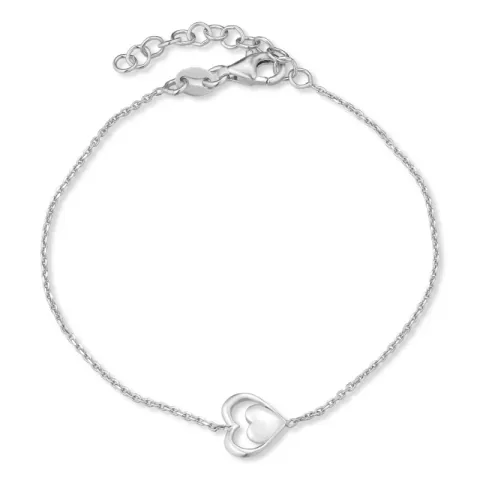 Herz Armband aus Silber und Anhänger aus Silber