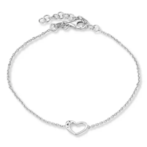 Herz Armband aus Silber und Anhänger aus Silber