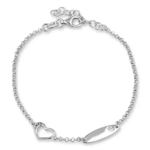 Herz Armband aus Silber und Anhänger aus Silber